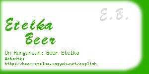 etelka beer business card